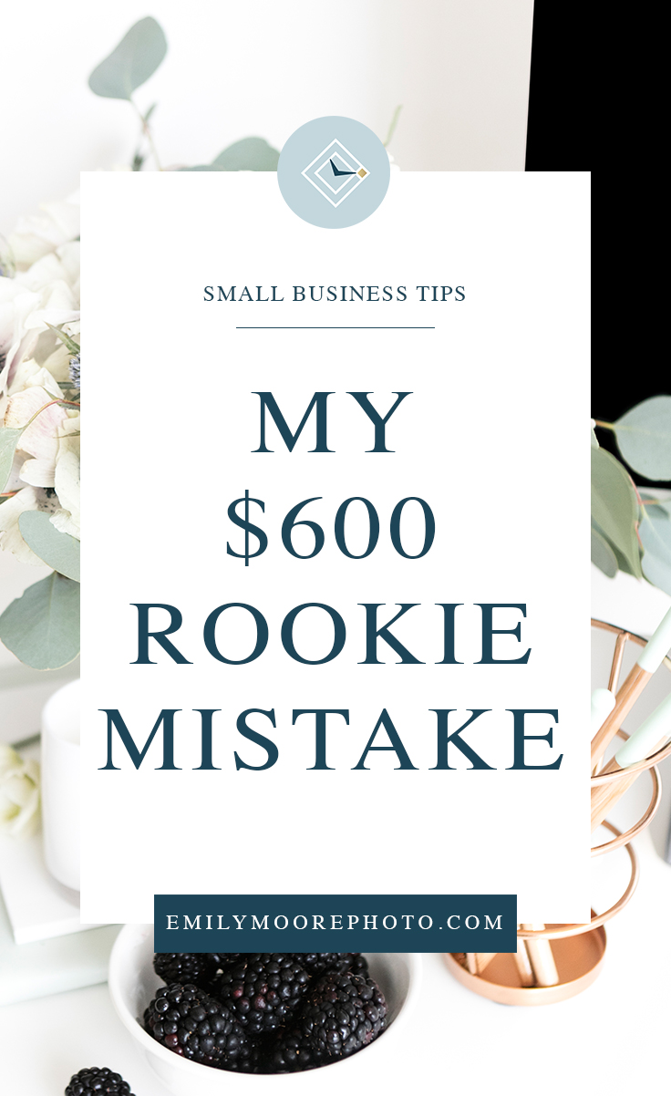 My $600 Rookie Mistake | Emily Moore