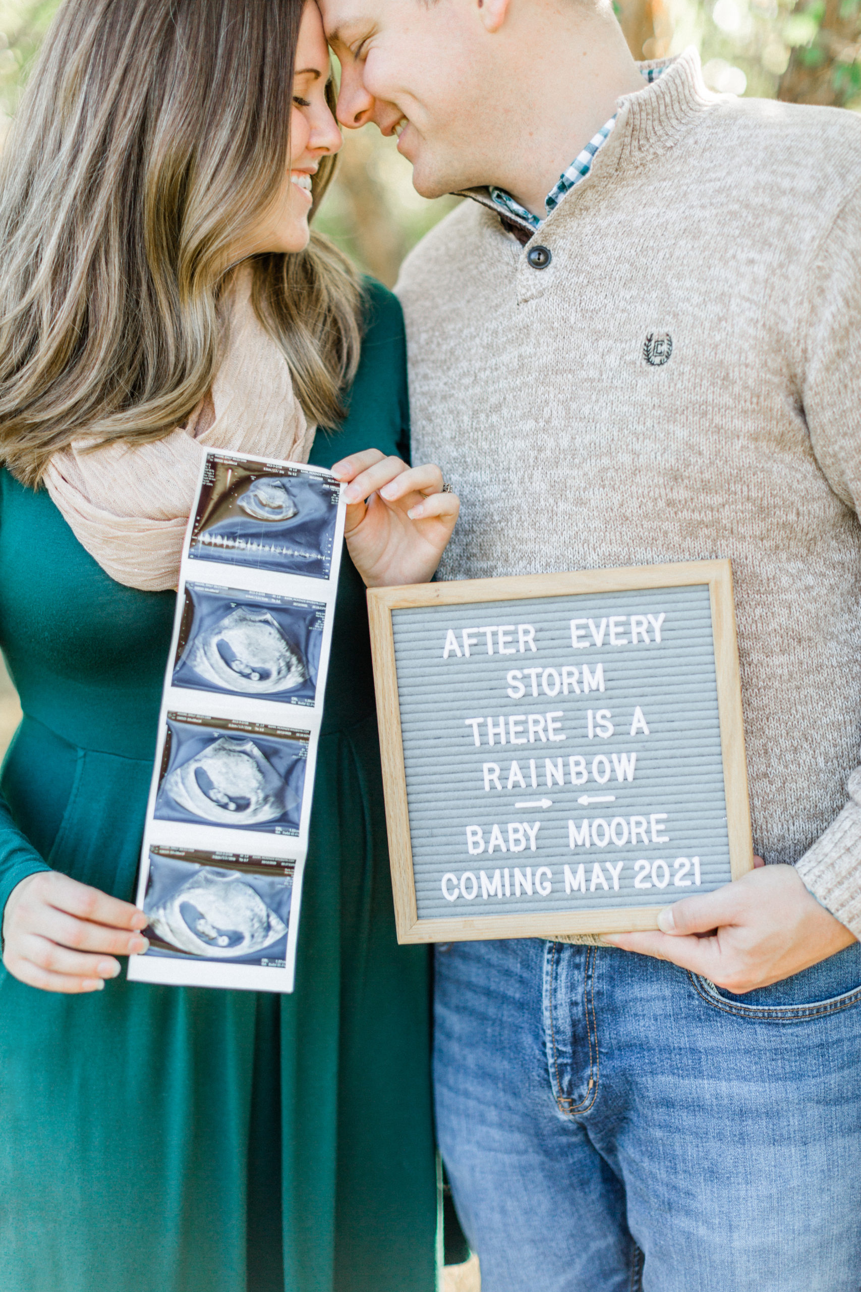 We're Pregnant! | Emily Moore | Private Photo Editor | We've been keeping a secret...we are pregnant! After 2 losses this past year, our rainbow baby is finally coming! Baby Moore is due May 2021, and we cannot wait to meet our sweet babe!